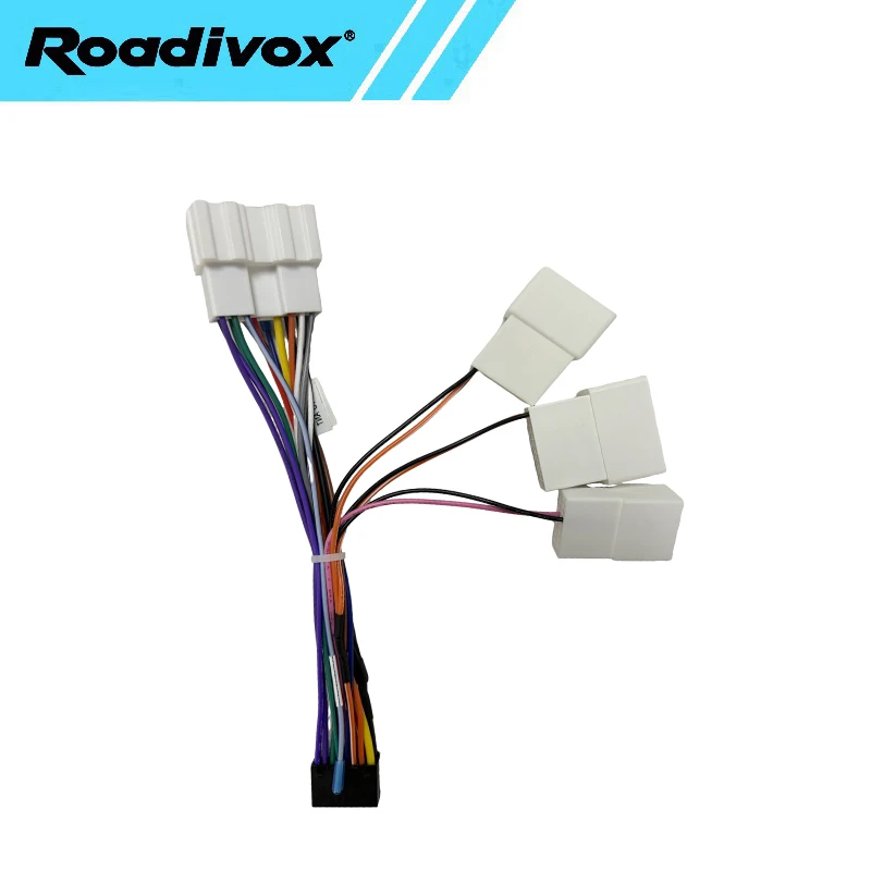 16Pin Car Android Radio Head Unit Cable Adapter Plug Power Wiring Harness For Mitsubishi Pajero Sport‌ L200 Space Star V97 V7