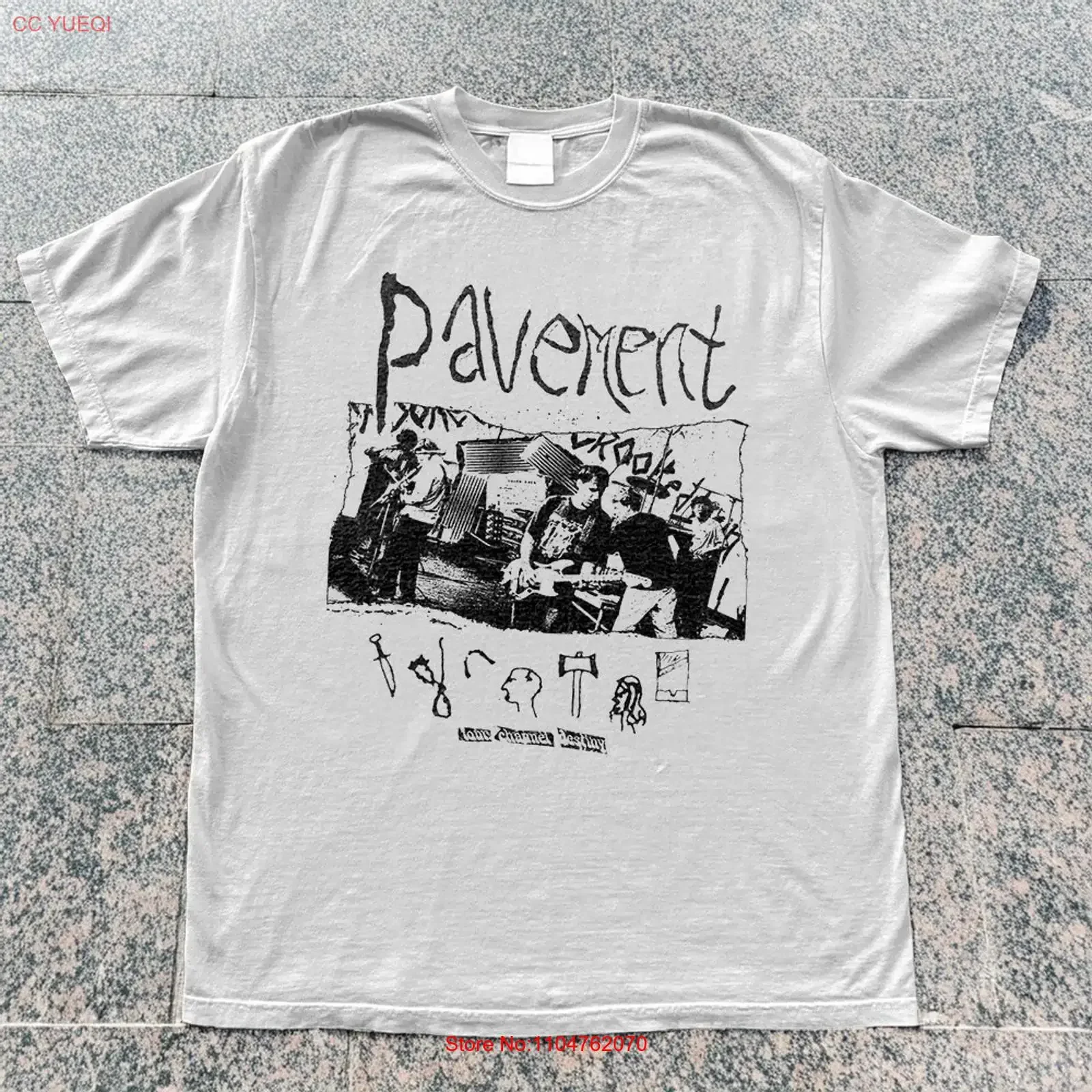 NEW Pavement band shirt Album White Cotton T Size S 5XL long or short sleeves vintage Washed Top For Everyday Wear Casual
