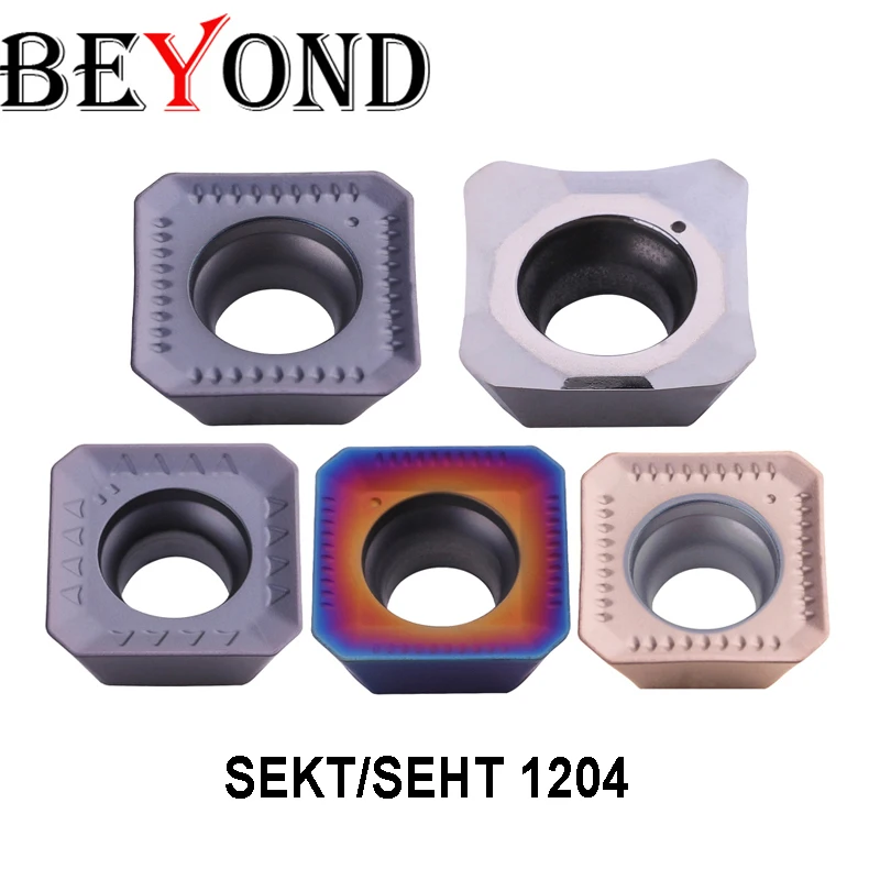 

BEYOND 10pcs SEKT SEHT SEKT1204 AFTN SEKT1204AFTN-OM SEHT1204 1204 Face Milling Cutter Insert Carbide Turning Tool CNC Machining