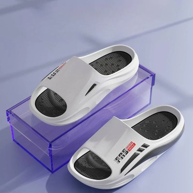 

Мягкие тапочки для мужчин, сандалии, мужская домашняя пляжная обувь для прогулок, домашняя обувь на платформе, сабо, домашние забавные клещи, 2025 г., оригинальная мода