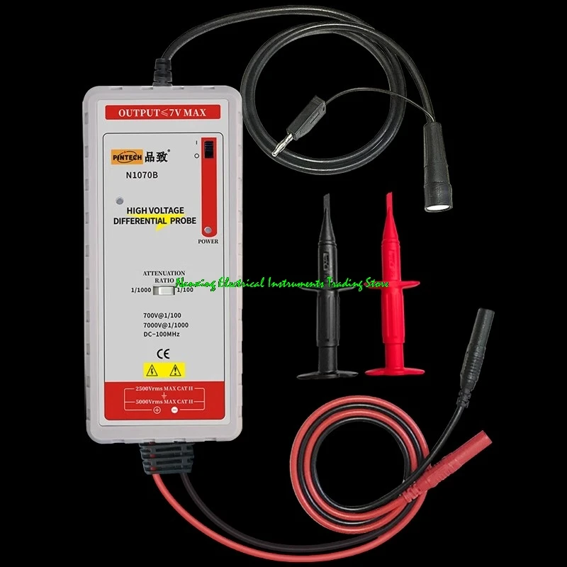 Fast arrival 1070B 7KV 100MHz differential oscilloscope probe  Accuracy 1% Voltage overload protection Match any brand