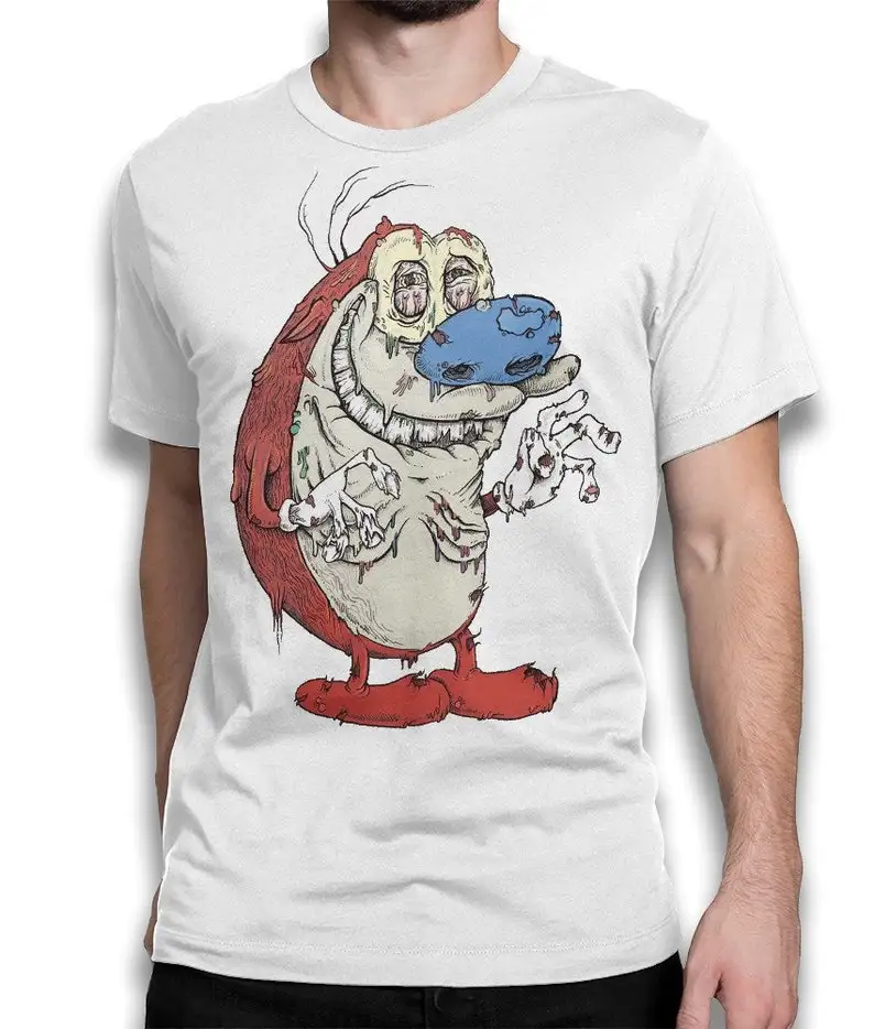 

Ren and Stimpy Zombie T-Shirt Men's Women's Sizes (dmm-178)