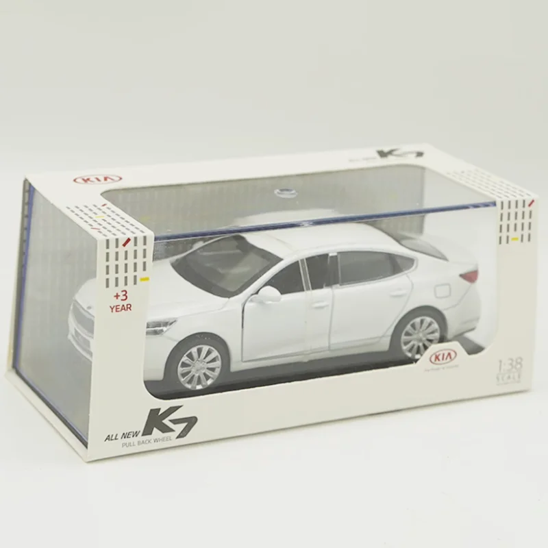 

Литой под давлением масштаб 1:38 KIA K7 модель автомобиля из сплава, готовая коллекция имитаций, украшение для мальчика, подарок, игрушка, статический дисплей