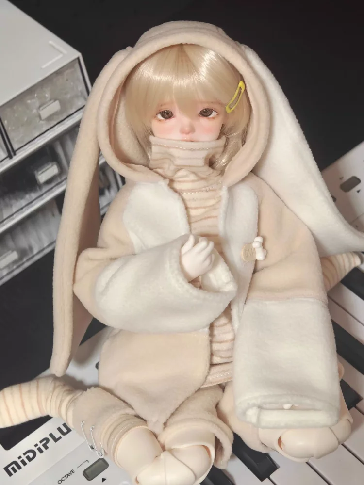 1/4 BJD Doll Clothing Accessories Doll Casual T-shirt Coat Shorts Socks Set Doll Dress Up Gift Diy Clothes(No Doll)