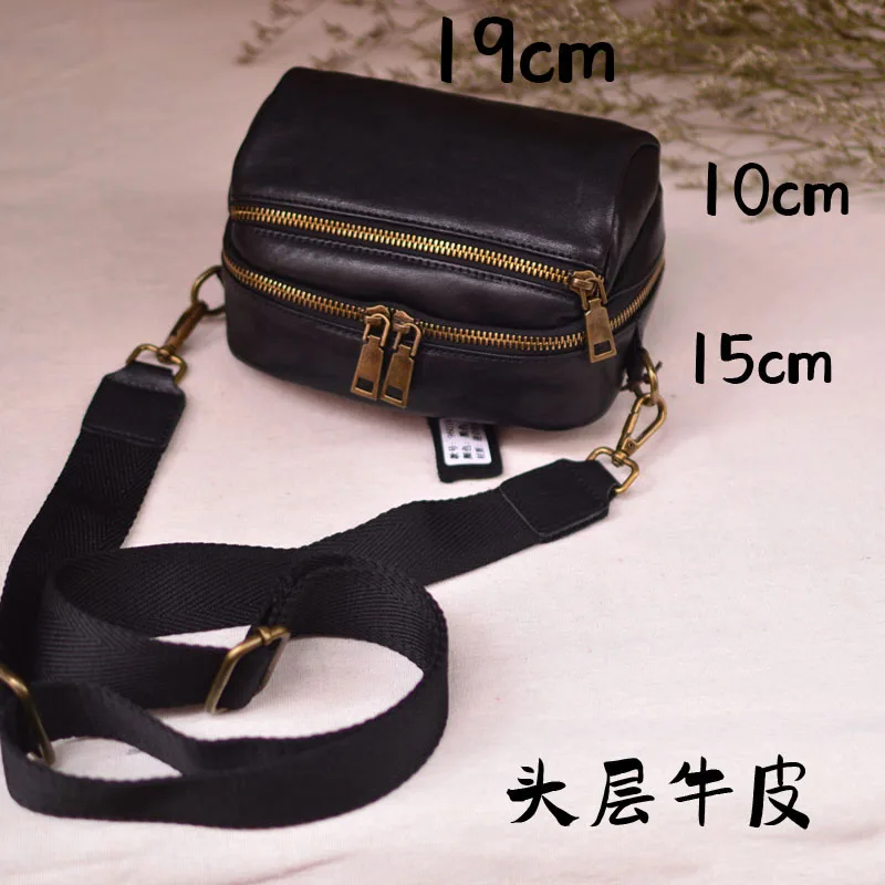 AETOO 2023 Autumn original on the new women\'s bag retro first layer cowhide storage cosmetics crossbody bag leather commuting s
