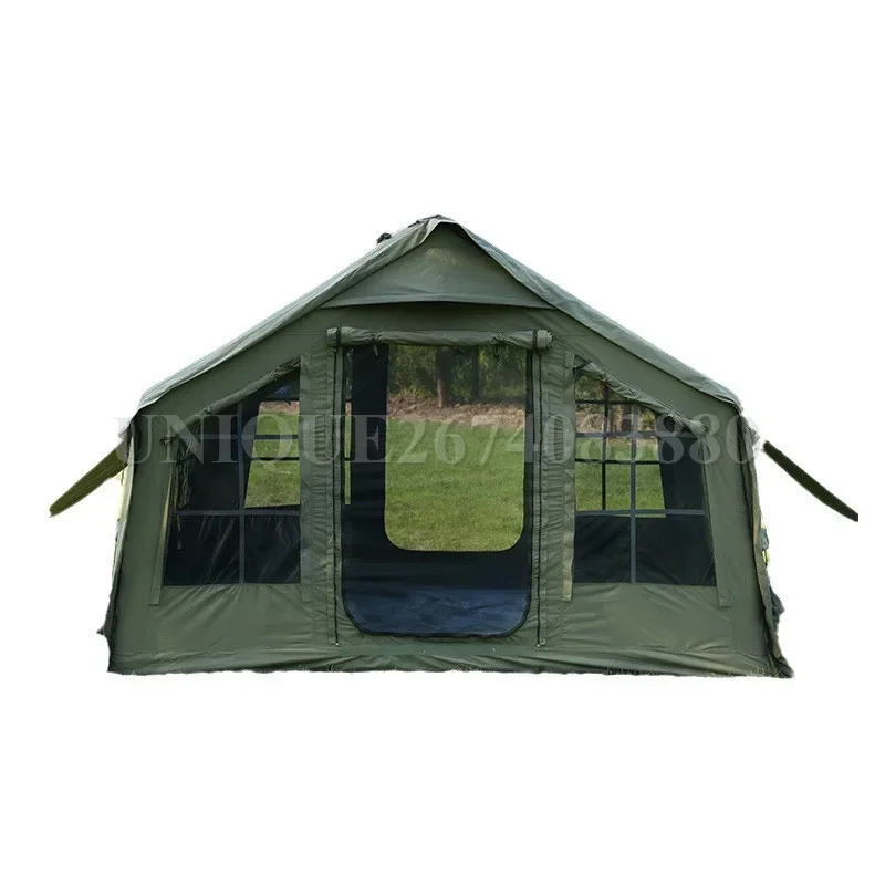 

Inflatable Multi-person Green Shelter Tent, Waterproof Camping House, Outdoor Camp, Travel Party