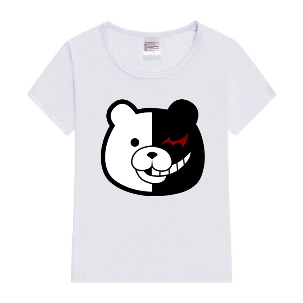 

Monokuma!! Kids T-Shirt Cartoon Casual Short-sleeved T-shirt Set Baby Boy Clothing Cartoon Animal Boys Girls Clothing
