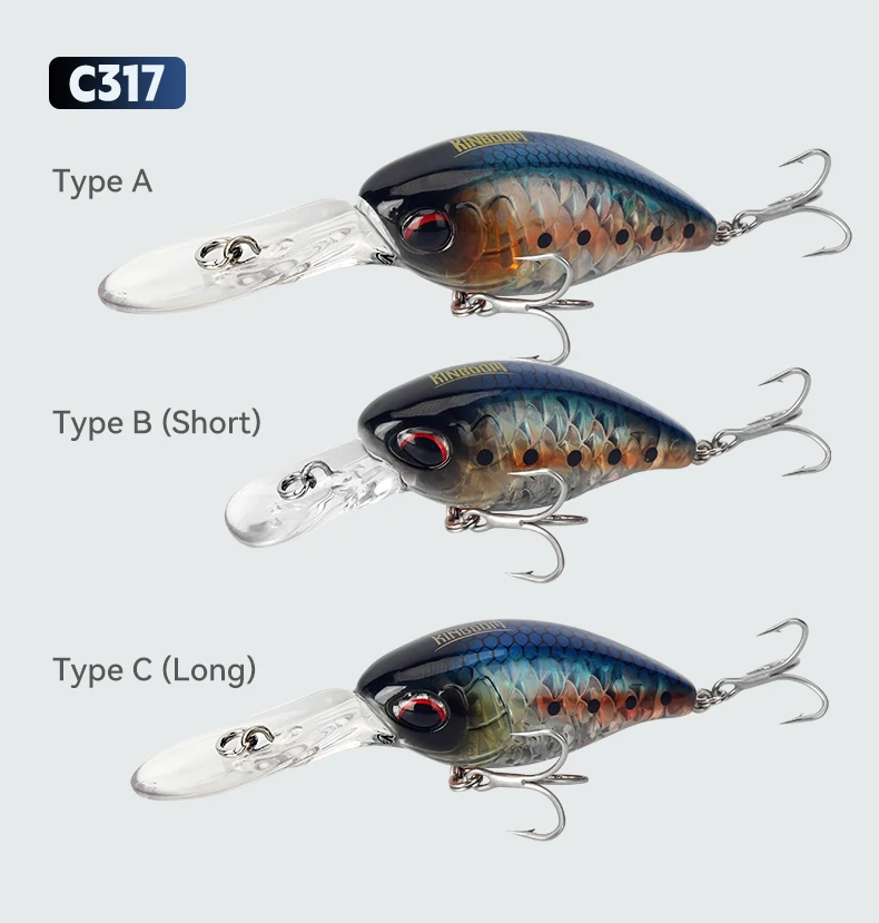 Kingdom Floating Crankbaits Minnow 6 g 6,5 g 10,5 g Geräusch künstliche harte Köder 3 Arten Lippenbarsch Hecht Forelle Süßwasser-Angelköder – Detail 18