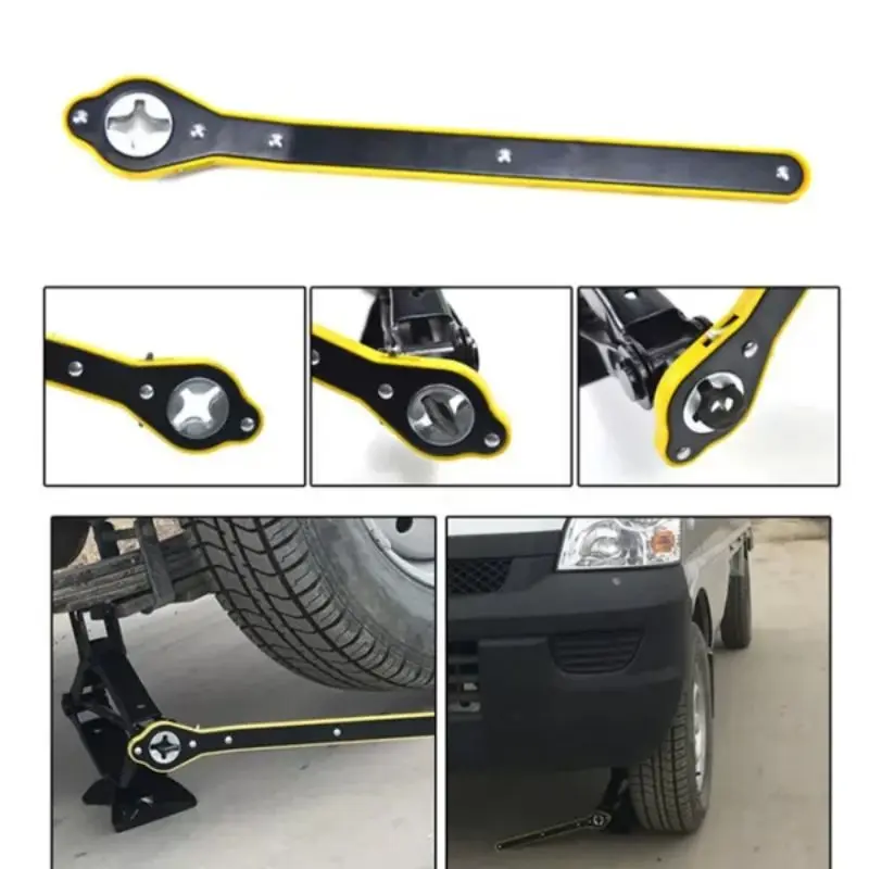 Imagem -03 - Auto Labor-saving Ratchet Wrench Carro Jack Chave de Catraca Carro Scissor Chave Spanner Pneu Roda Lug