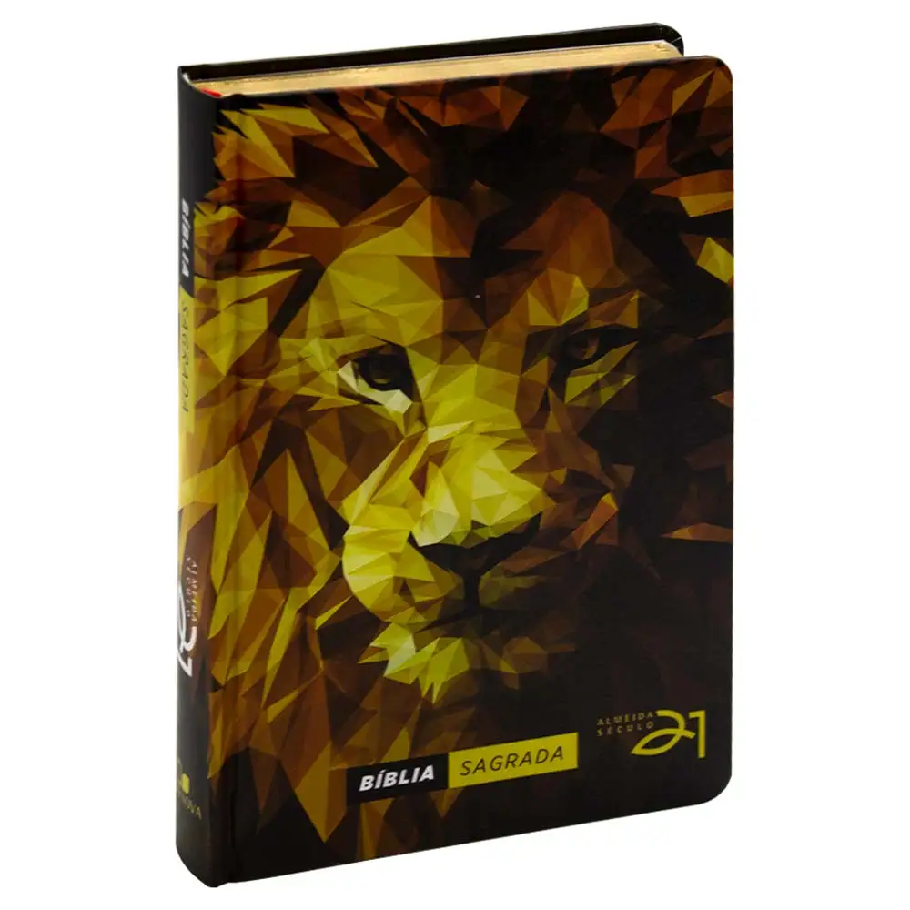 Holy Bible-21st Century-Hardcover-Lion Low Poly