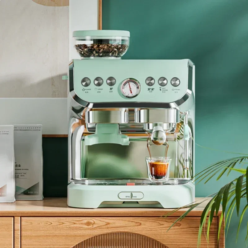 

Desktop Electric AC-517ED Coffee Machine Italian Household Instant Grinder Small Full Semi-automatic