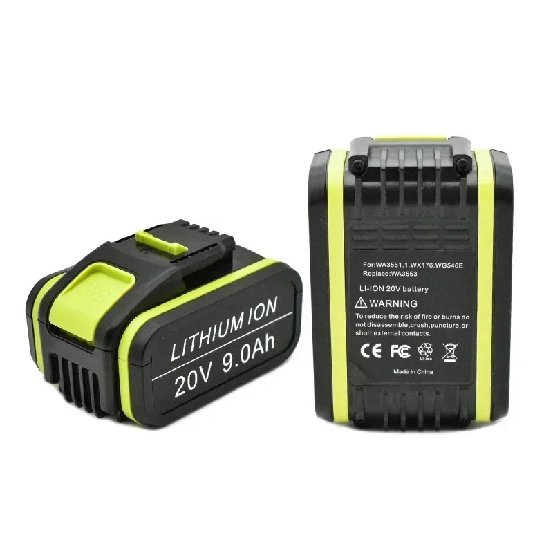 18000mAh sostituzione Worx 20V Max batteria agli ioni di litio WA3551 WA3551.1 WA3553 WA3641 WX373 WX390 strumento batteria ricaricabile