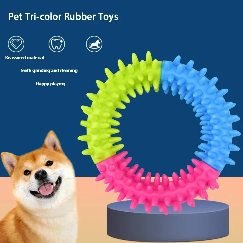 Pet Supply Spielzeug Hundespielzeug Training Fliegende Scheiben Haustierring Stacheliger Kreisring