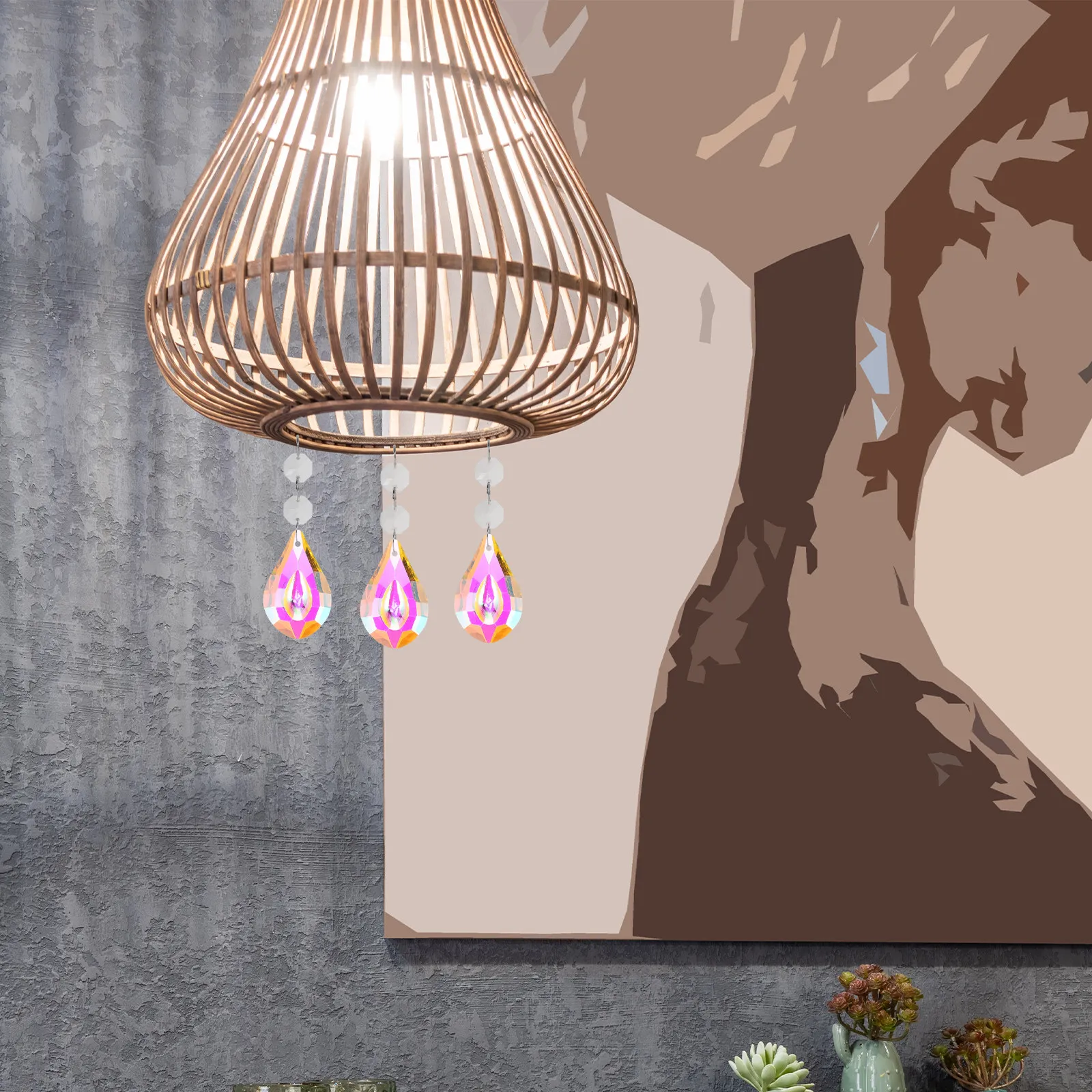 

12 шт. хрустальных призм для люстр, сменные детали, подвесные украшения для дома, свадеб, дней рождения, хрустальные шары-призмы