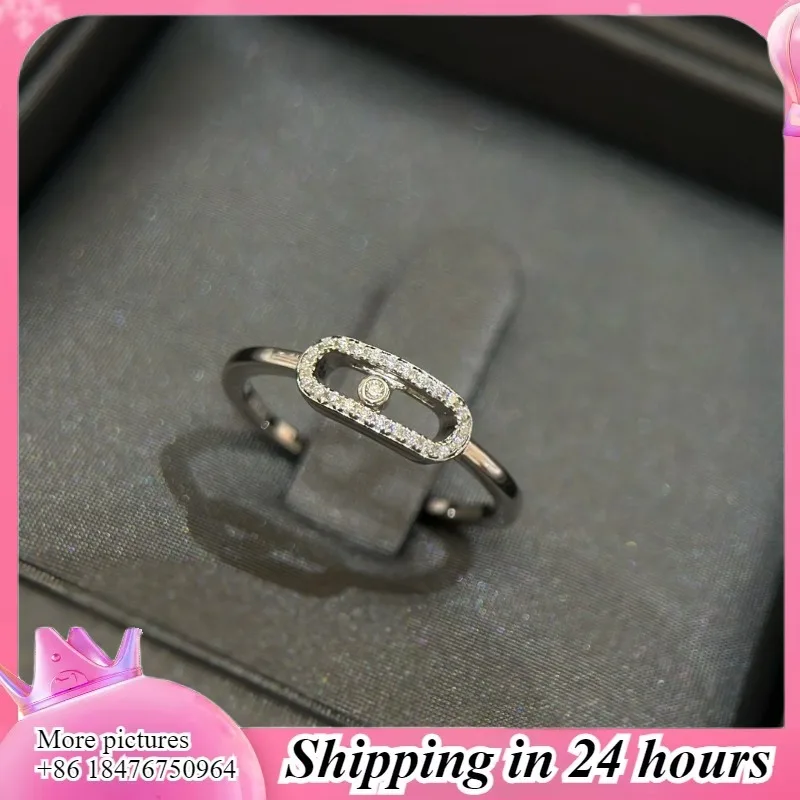 

925 Sterling Silver Gold-Plated Solitaire Diamond Slide Rings – Bridal Wedding Bands