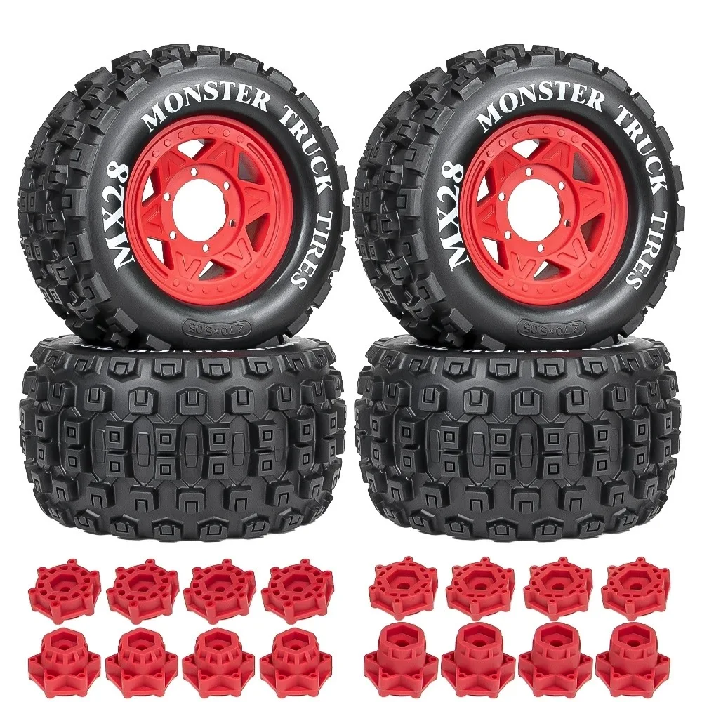 

1/10 RC model car large foot tire MX28 chocolate tread off-road wear-resistant 12mm - 14mm coupling