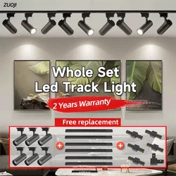 Set di luci a binario a LED 30W lampada a binario 180-265V faretti a pannocchia apparecchio di illuminazione a binario per illuminazione domestica illuminazione a binario per soggiorno