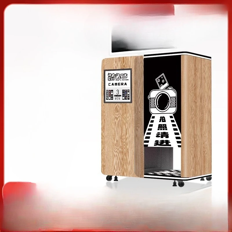 Intelligent overseas unmanned self-service, big head sticker ID photo, all-in-one machine