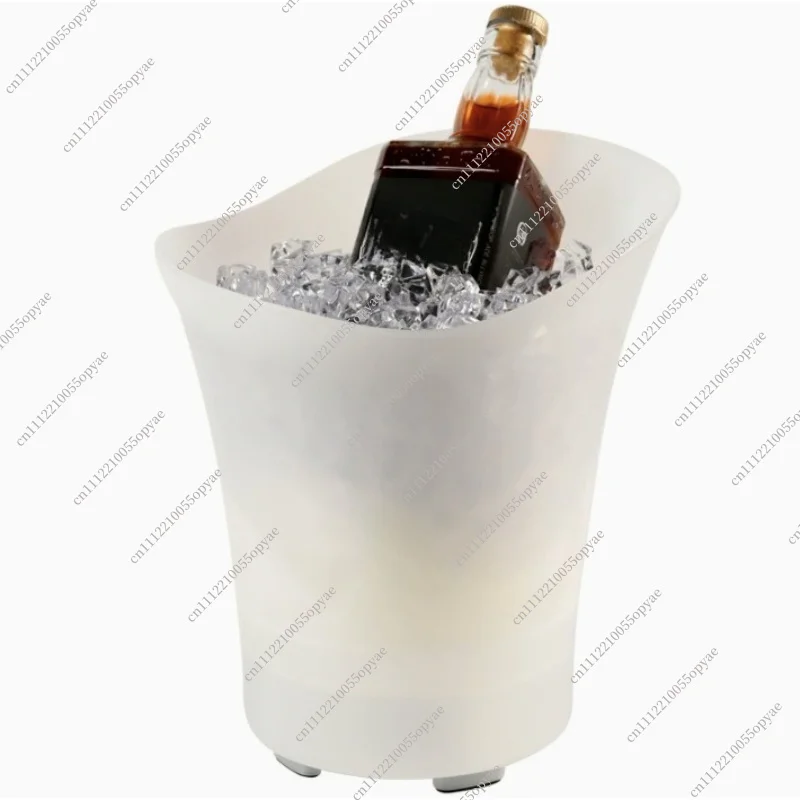 Bluetooth LED Luminous Ice Bucket With Speaker Portable Beer Cooler PP 5L 7L Party Outdoor Music Light