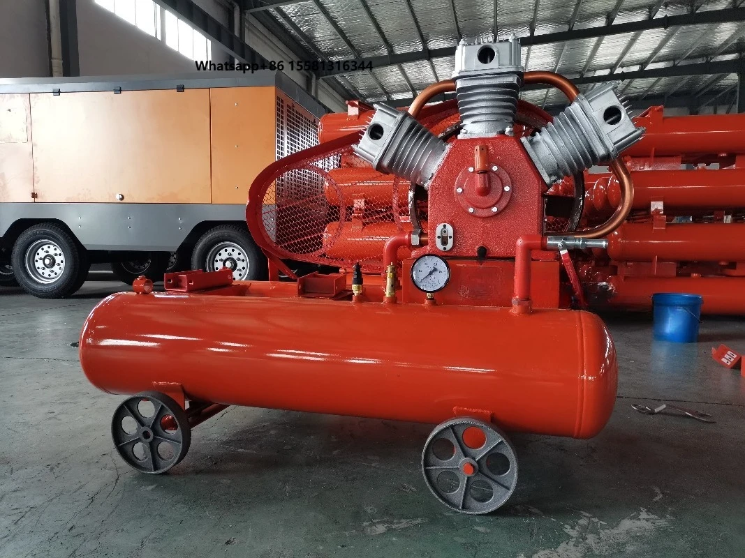 Air Compressor Mine Screw Machine W1.8/5 11kw Air-cooled Portable Engine Industrial-grade High-pressure Air Pump