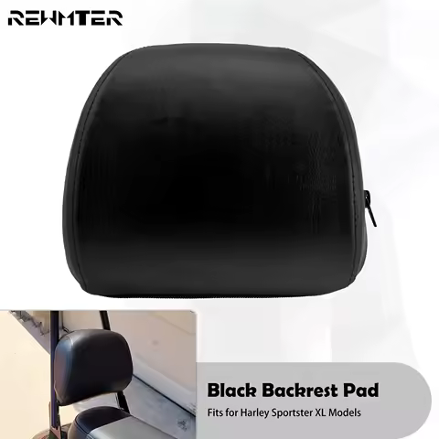 Motorcycle Backrest Cushion Pad Black Passenger Sissy Bar Pad For Harley Sportster XL 883 1200 48 72 Roadster Super Low 2004-Up