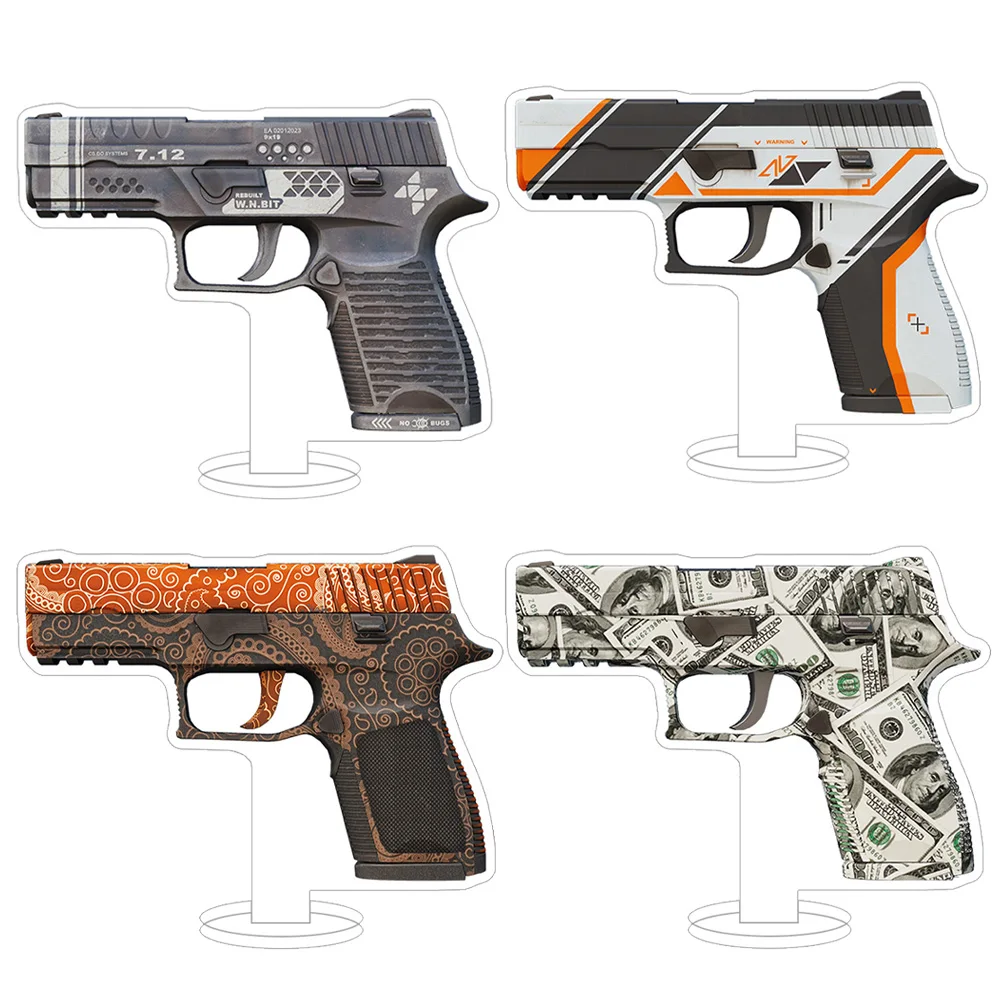 Lucky Seven Store CS2 GO Pistols P250 Cartel Cassette Hive Mehndi Muertos Red Rock Wingshot acrylic stand desk ornament