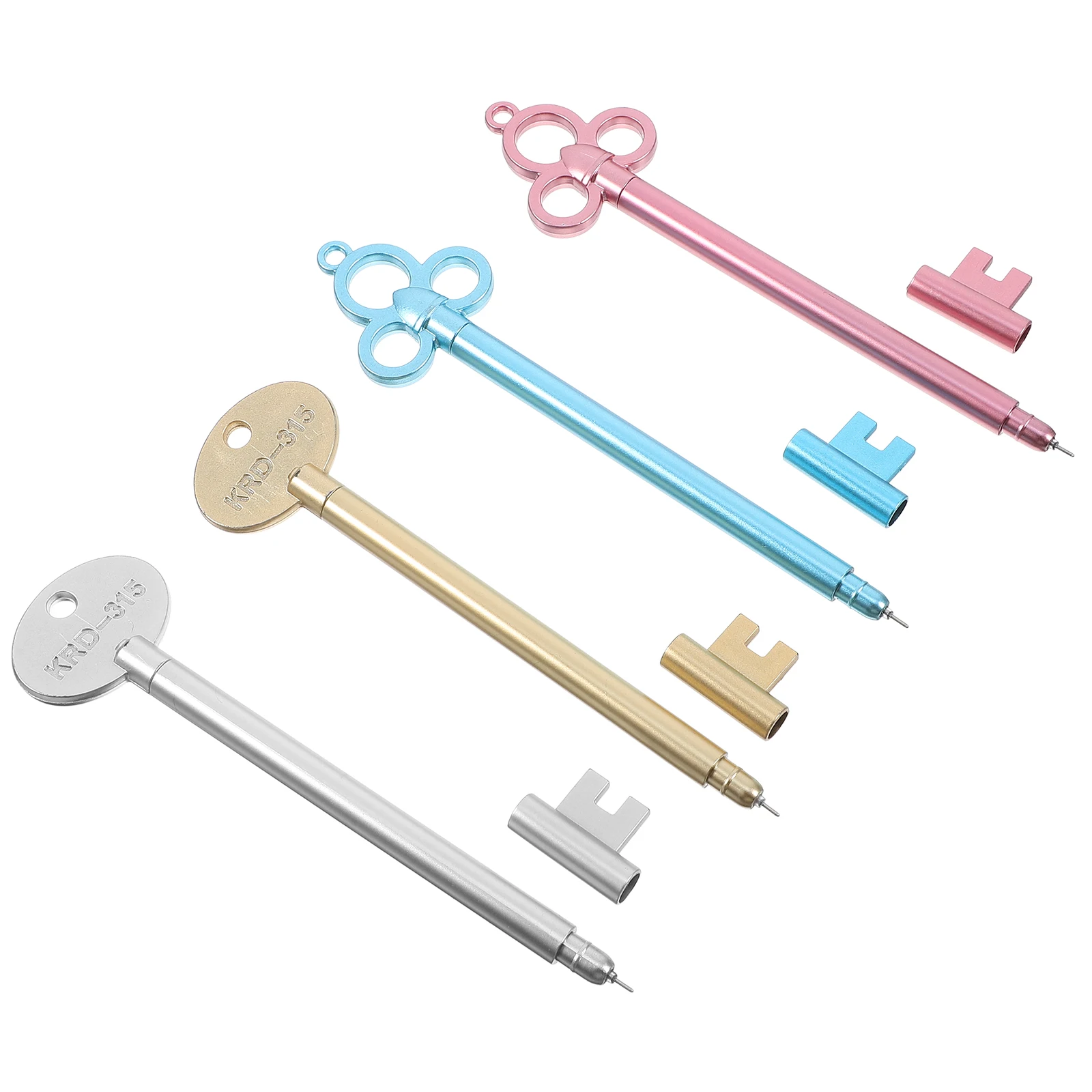 

15Pcs Creative Key Shape Gel Pens Smooth Writing Stylish Neutral Pens Cute Stationery Gift for Adults Office School