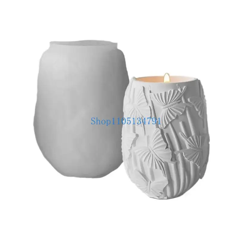 

98km Resin Flower Pots and Holder Mold Unique Holders and Bowls Artistic Silicone Moulds for Candle Cup Crafts
