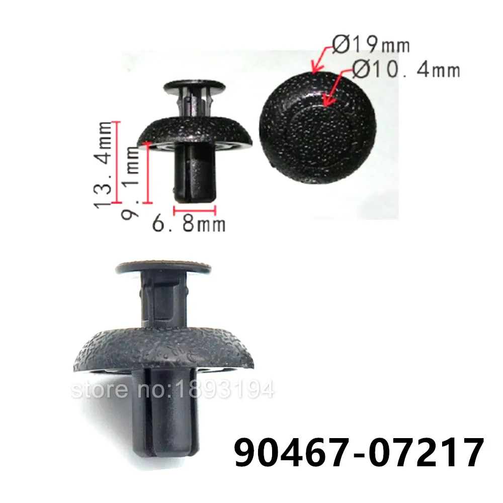 

20x/ 100x / 500x для крышки двигателя TOYOTA LEXUS, зажимы для поддержки радиатора CAMRY COROLLA PRIUS RAV4 LS460 LS460L RX350 90467-07217