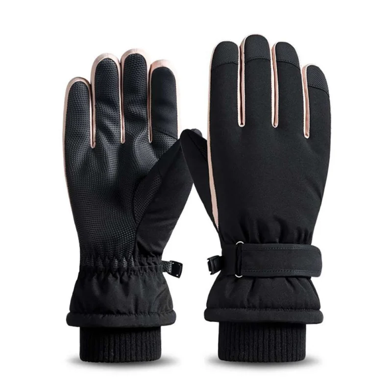 Outdoor Women Winter Ski Gloves Riding Can Touch Screen to Keep Warm And Velvet Gloves Waterproof Non-slip Gloves