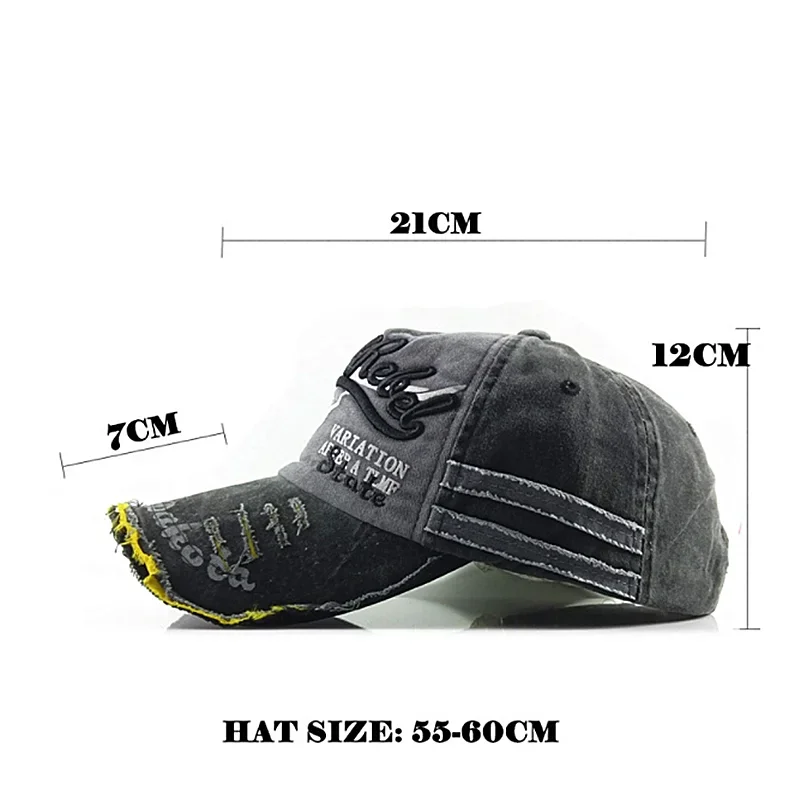 Practical Men Baseball Cap Women Retro Canvas Denim Letters Patchwork Vintage Unisex Snapback Hat Autumn Hip Hop Hats Summer