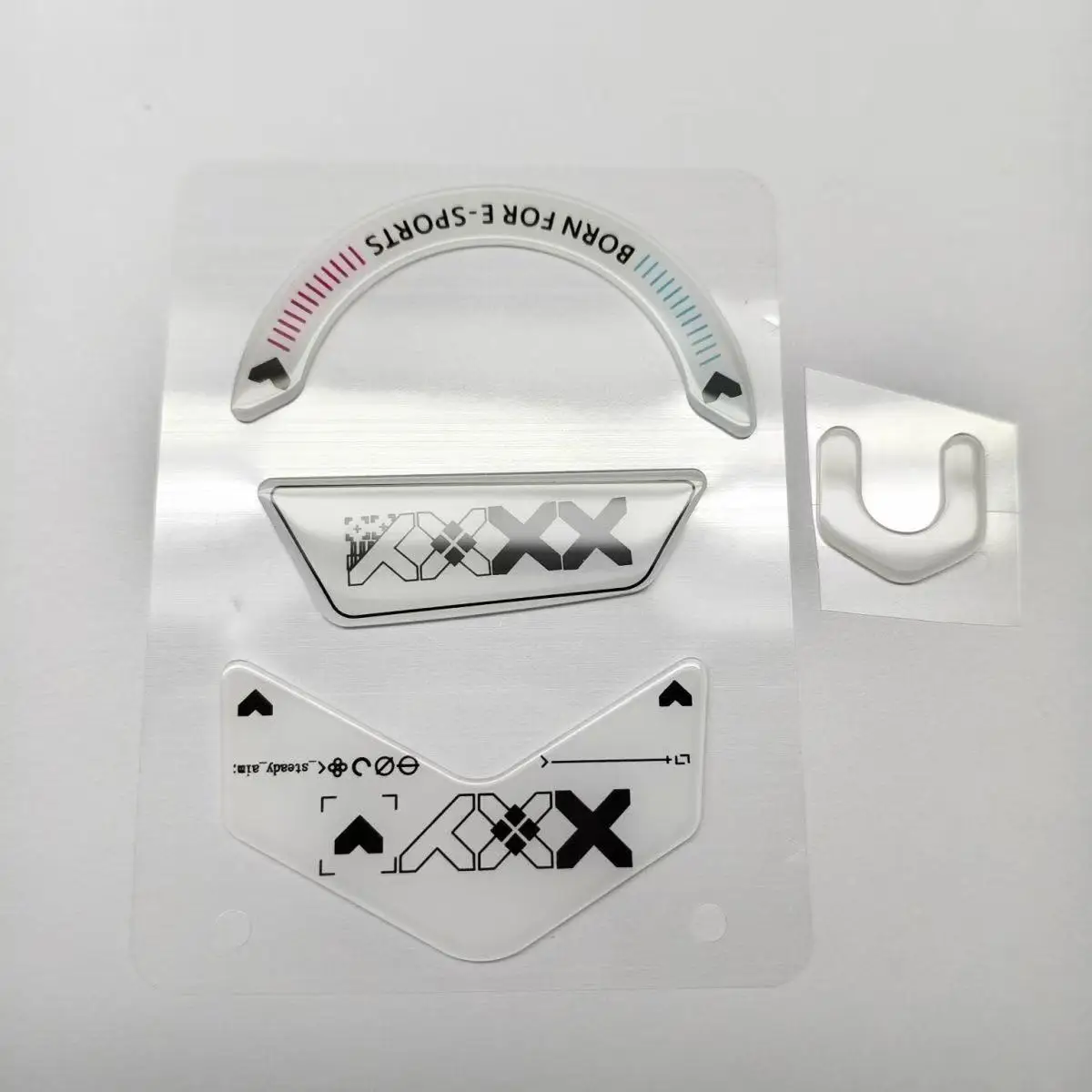 Glass Mouse Feet Compatible With Logitech G502 X PLUS Wireless Mouse Customized Round Curved Edge Mouse Glass Skates