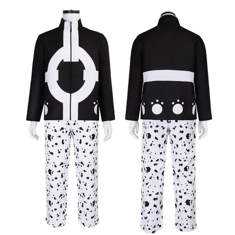 

Hot Anime One Piece Bartholemew Kuma Cosplay Costume women men Halloween Carnival Uniform tops Pants hat Full Set Dress Up gifts