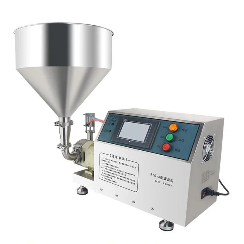 Factory Wholesale Stainless Steel Semi-Automatic Lobe Pump Filling Machine Powered by Water for Peanut Butter Lotion Cream Jam