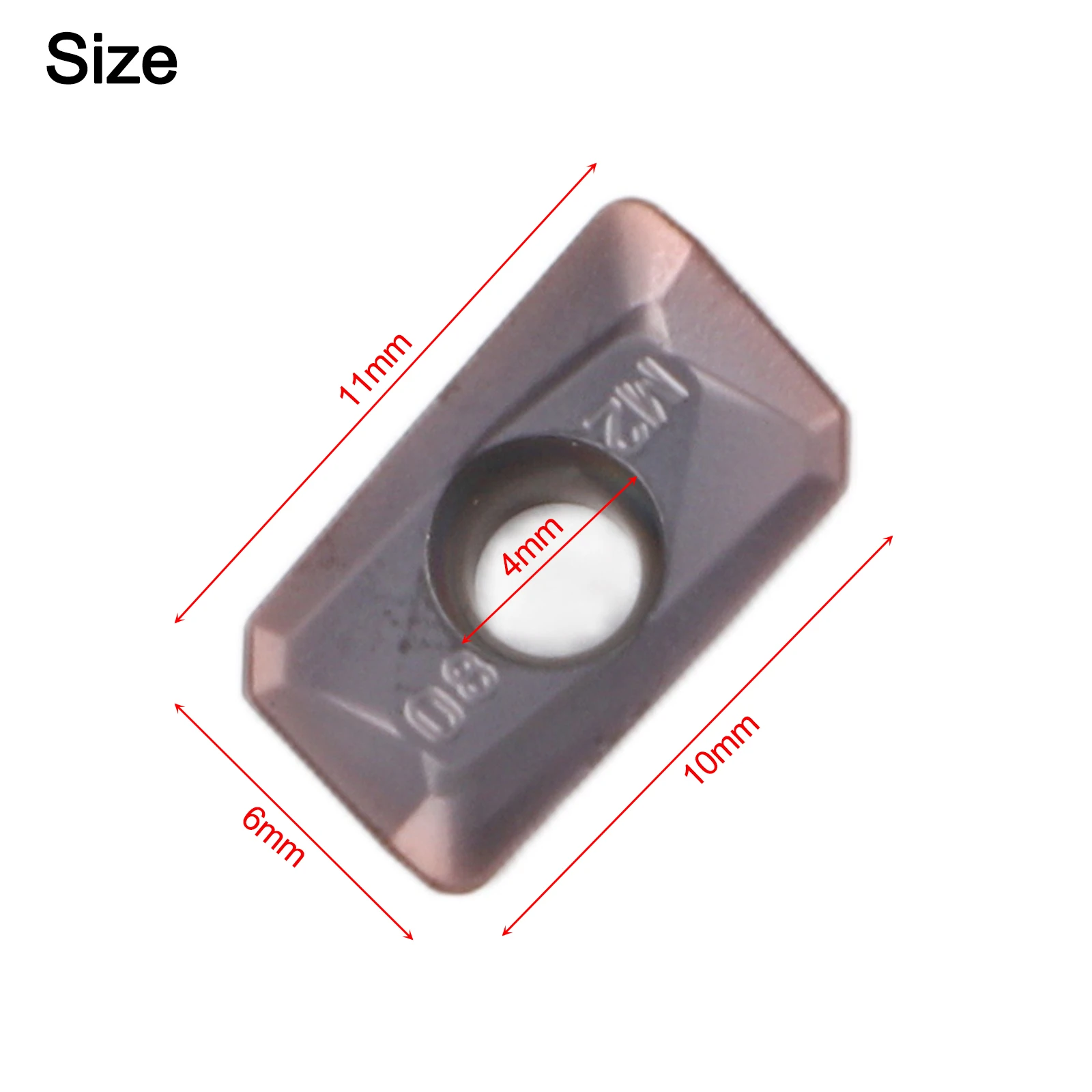 Carbide Inserts For Machining As Shown In The Figure CNC Milling Inserts Chip Breaking Control Cutting Performance