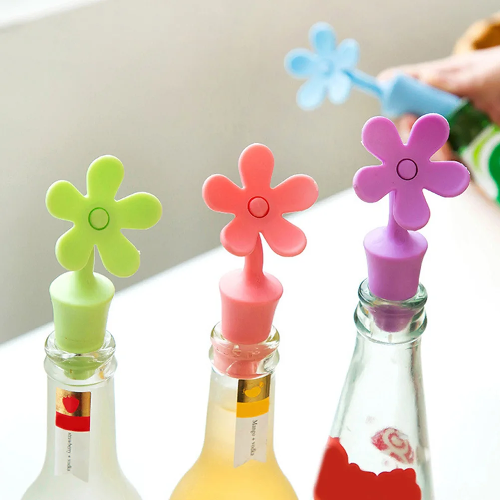 

5pcs Silicone Stopper Beverage Bottle Cap Bar Preservation Tool Reusable Flexible Dishwasher Safe Non Stick