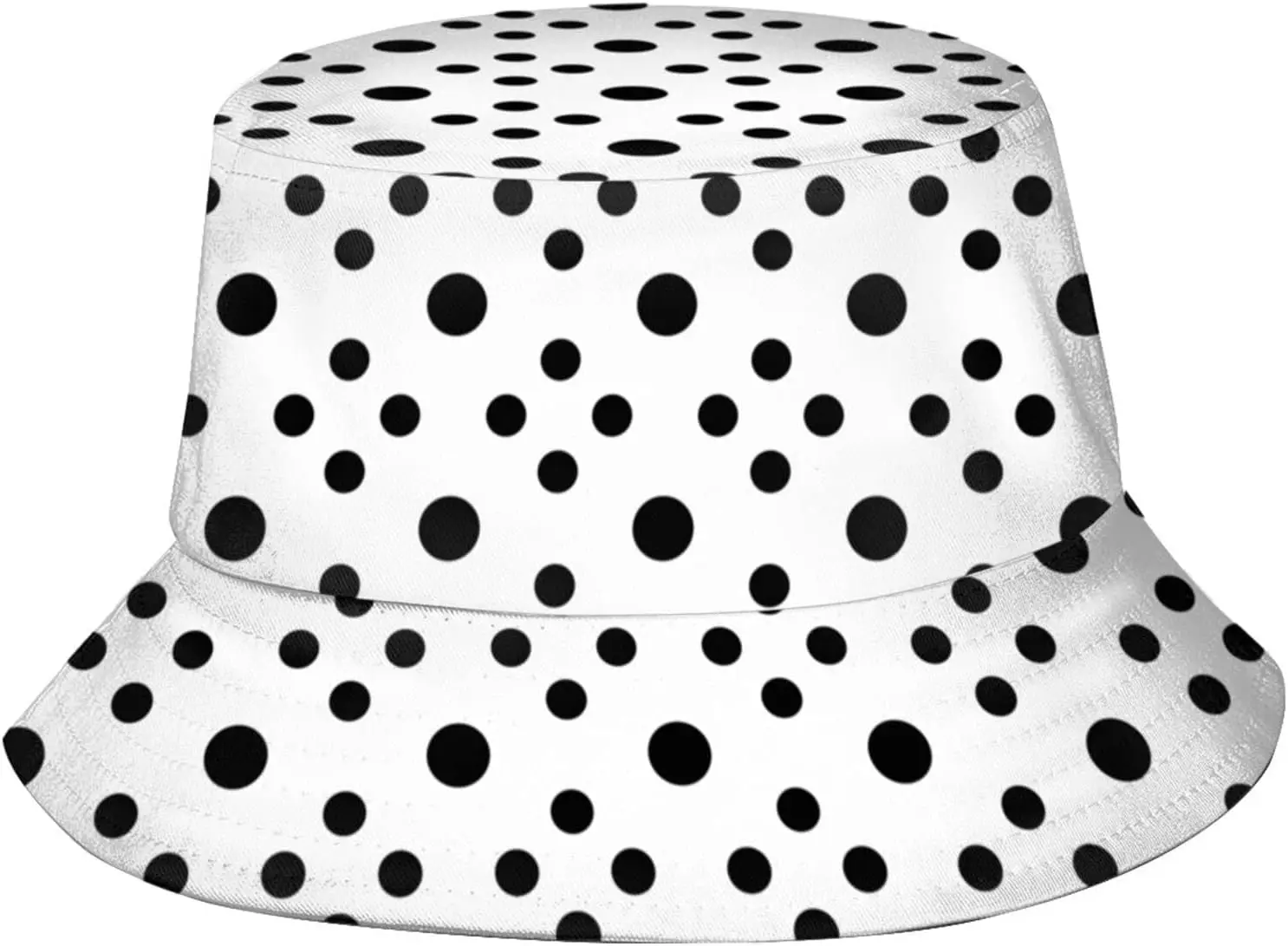 Rainbow Polka Dot Bucket Hat,Funny Beach Fisherman Hats Sun Wide Brim Cap for Women Men and Teens