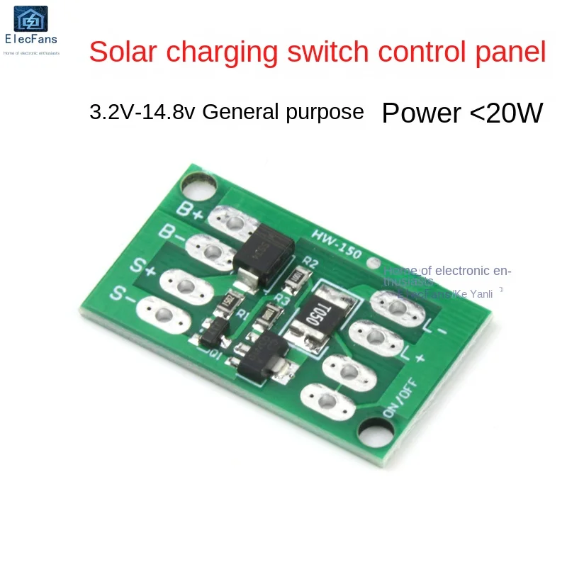 3.2V-3.7V-12V pannello solare universale controller per la generazione di energia ricarica modulo circuito interruttore lampione