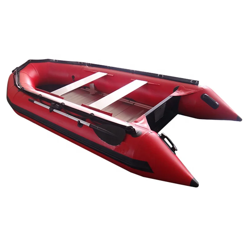 Chinese Factory Price Aluminium Floor Inflatable Sport Boat Inflatable PVC Rowing Boat