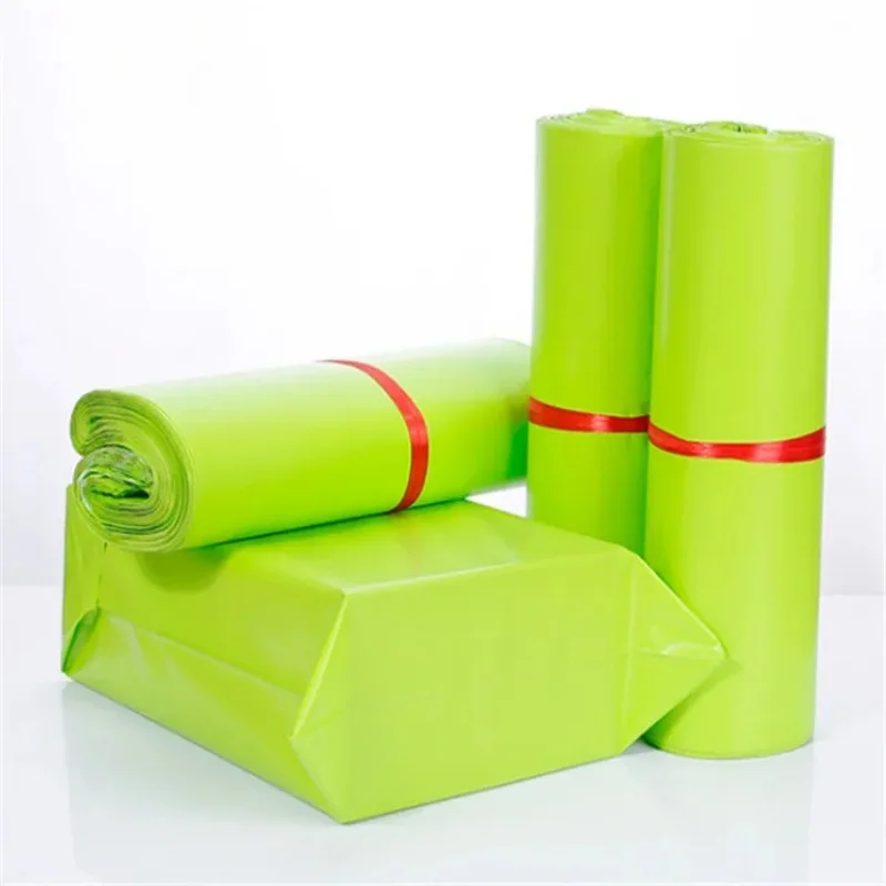 

Self sealing Fruit Green Poly Mailer Adhesive Envelope Thick Bag Plastic Mailing Clothing Gift Box Child Toys Packaging Pouches