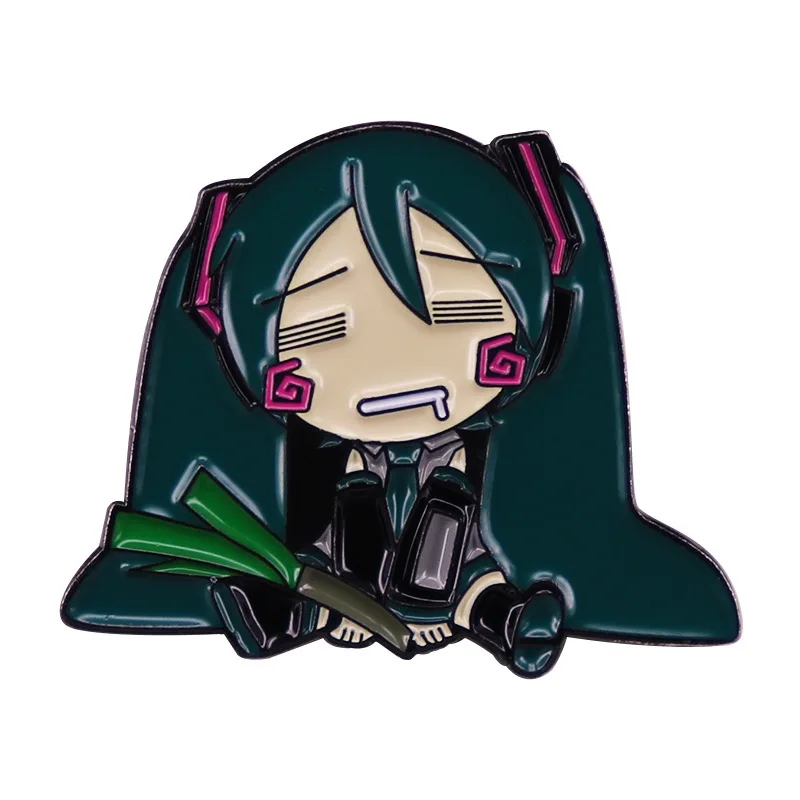 

Anime Hatsune Miku Cosplay Props Metal Badge Pin Alloy Brooch Accessories