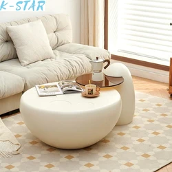 K-star Cream Style Coffee Table Modern And Minimalist Living Room Household Small Unit Cat Paw Light Luxury Nordic Style 2024