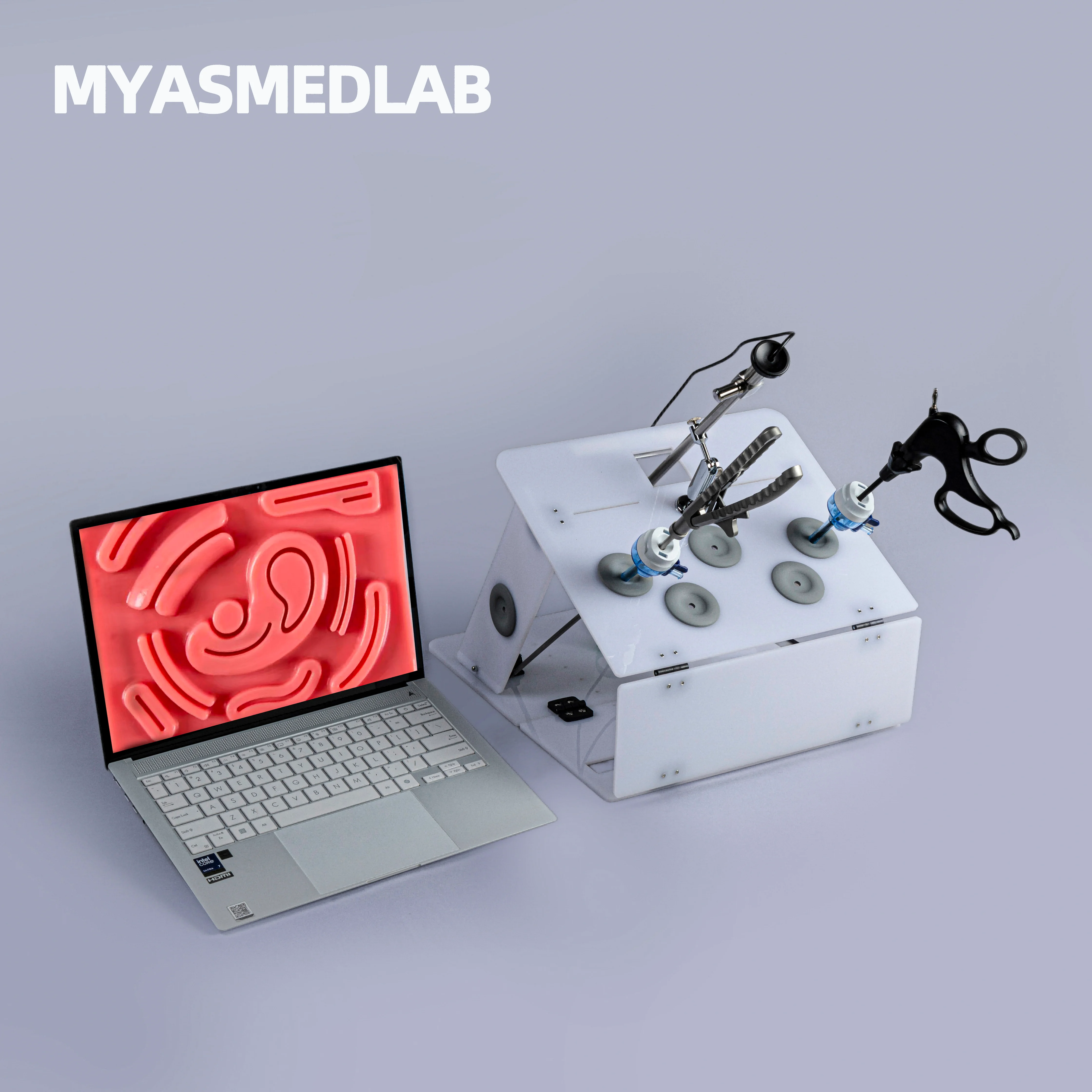 Laparoscopic Simulator Training Box Foldable Laparoscopy Endo Trainer Medical Teaching Equipment 0/30 Degree HD Endoscope Camera