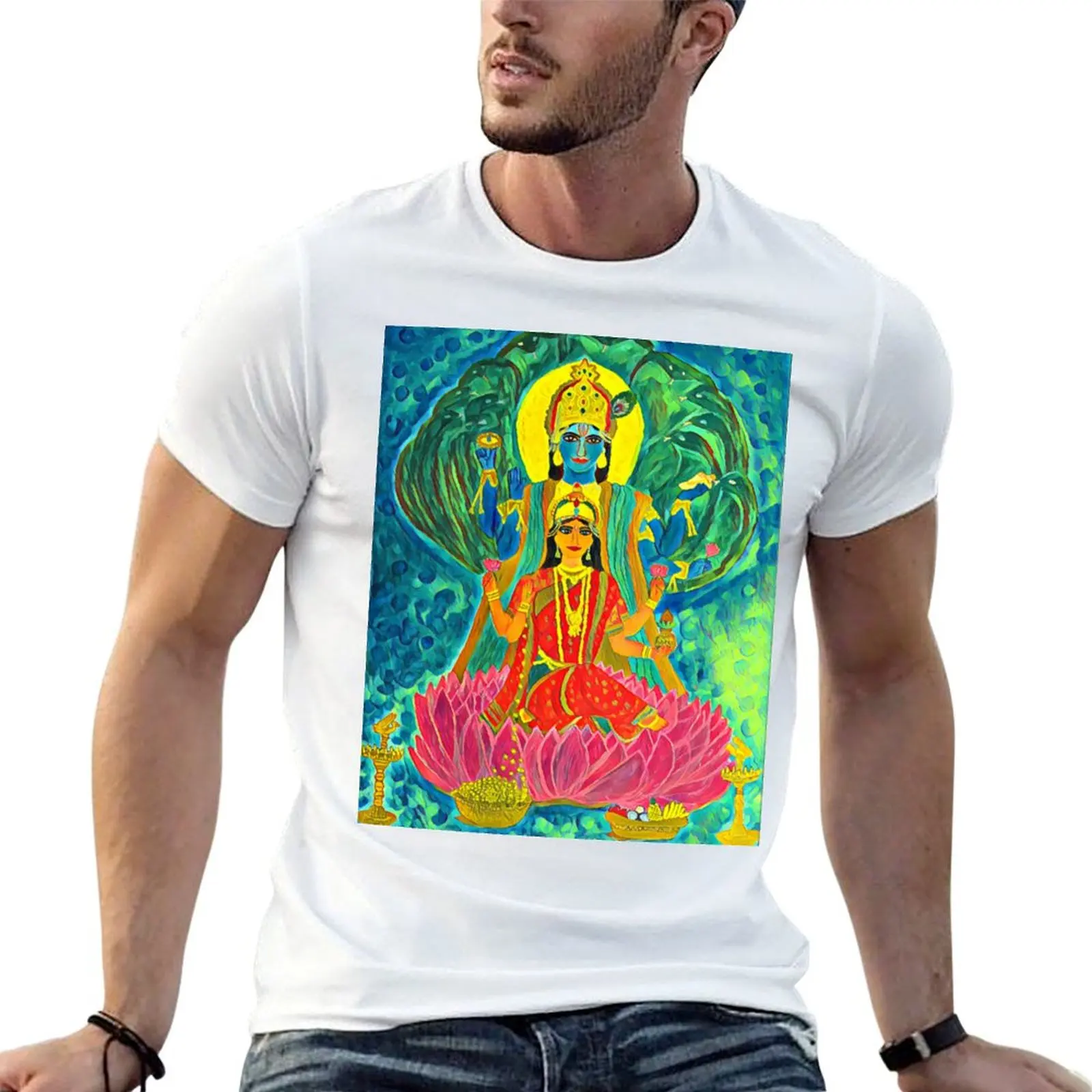 Lakshmi-Narayan T-Shirt Trendy Casual Short Sleeve Shirt
