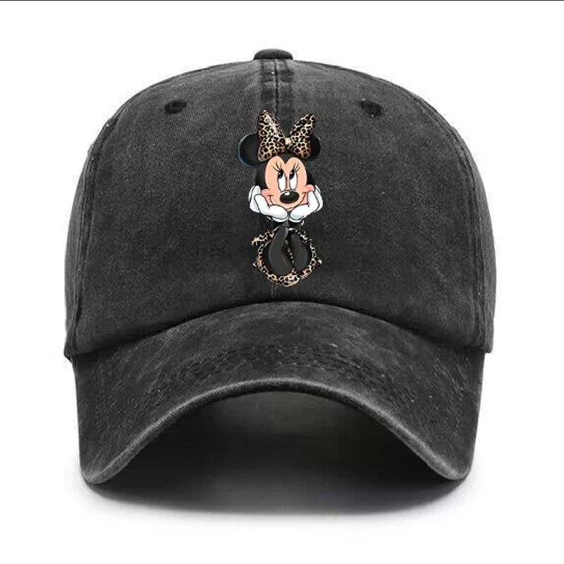 Disney Mickey Baseball Cap Hats for Women and Men Cotton High Quality Sports Water Wash Snapback Hats Hip Hop Streetwear Caps