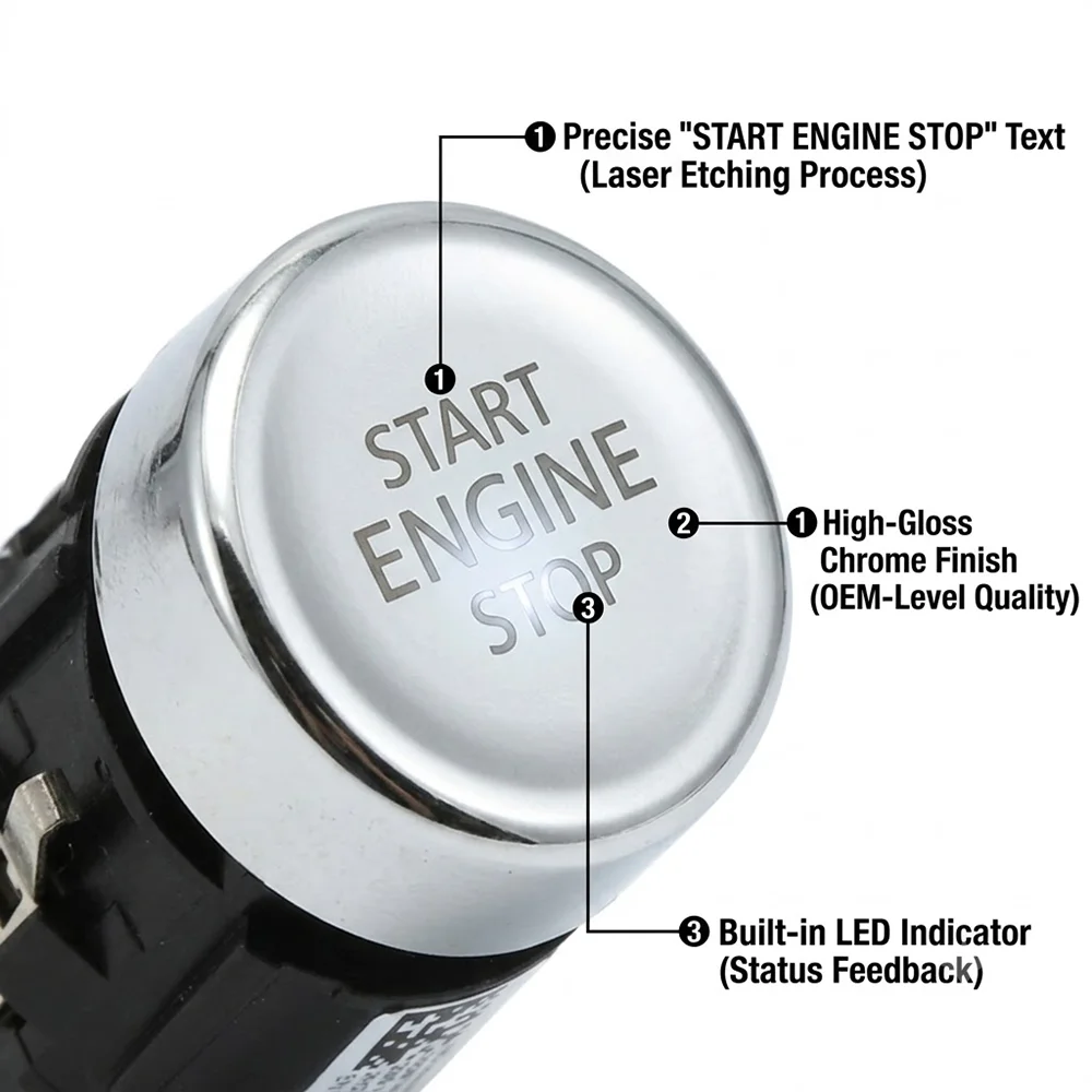 5GG959839 Car Engine Start Stop Switch Ignition Push Button For VW Golf 7 MK7 7.5 2014-2020 Plug and Play Auto Accessories