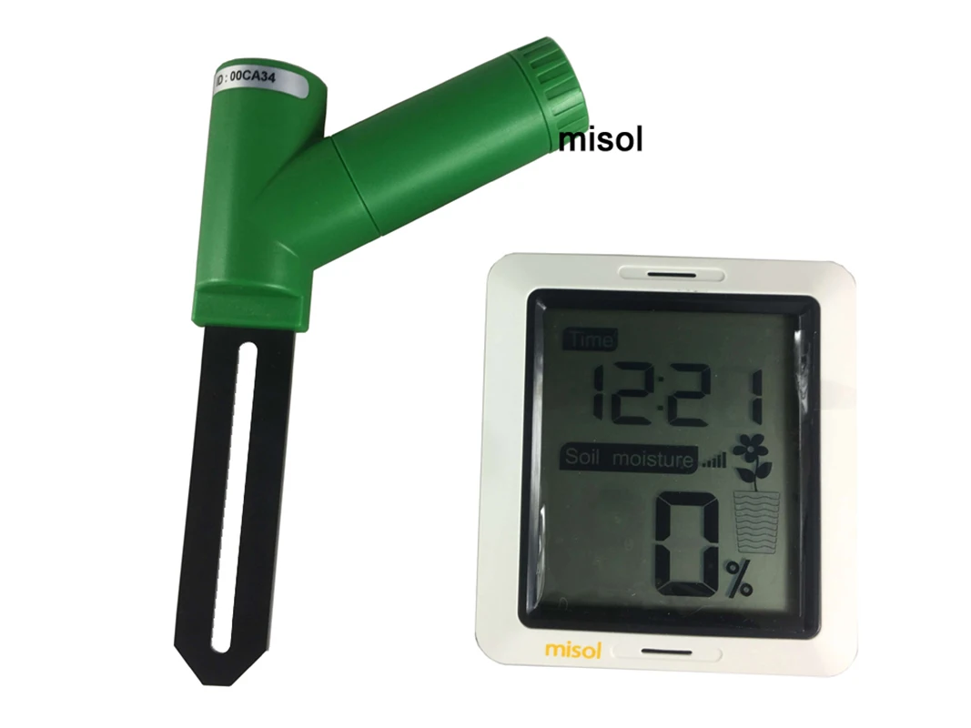 MISOL/1 unit of Soil moisture monitor wireless battery powered, wireless soil moisture with display