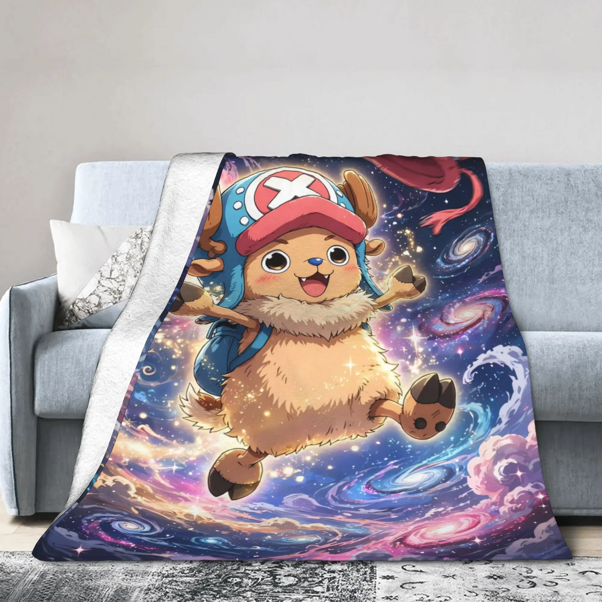 Tony Tony Chopper Anime Blanket Quality Warm  Throw Blanket Winter Kids Couch Bed Aesthetic Bedspread