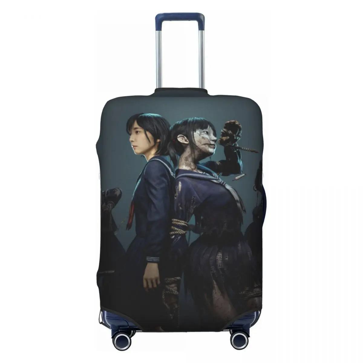 Silent Hill F Game Poster Suitcase Cover Cruise Trip Flight Elastic Luggage Case Protector