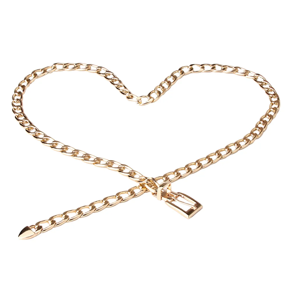 

Metal Women Belt Fashionable Waist Chain Clothes Decorative Adjustable All Match Accessory Golfer Training Shirt